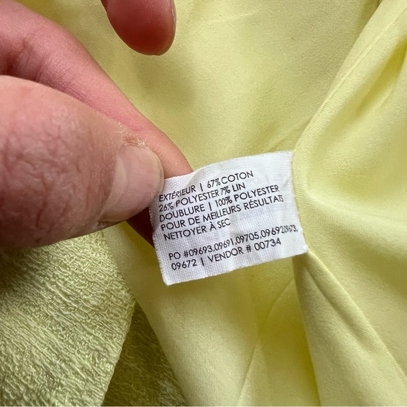 Club Monaco women’s lemon over knee pleated skirt us0 L34-23 - Picture 5 of 5